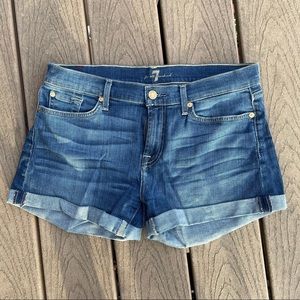 7 For All Mankind Roll Cuff Shorts